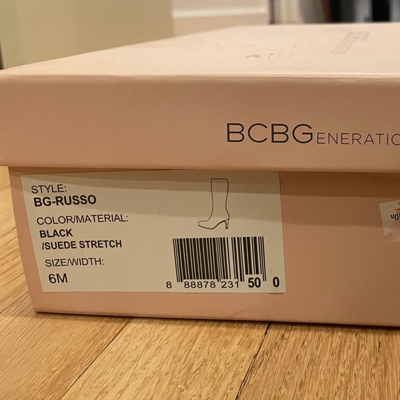Black Suede Dress Boots by BCBG Generation - Picture 3 of 3